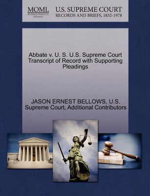 Abbate V. U. S. U.S. Supreme Court Transcript of Record with Supporting Pleadings