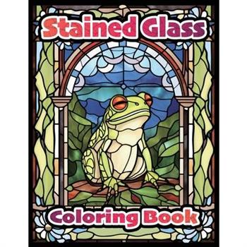 Stained Glass Coloring Book for All Ages
