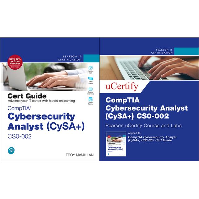 Comptia Cybersecurity Analyst (Cysa＋) Cs0-002 Cert Guide Pearson Ucertify Course and Labs Card and Textbook Bundle