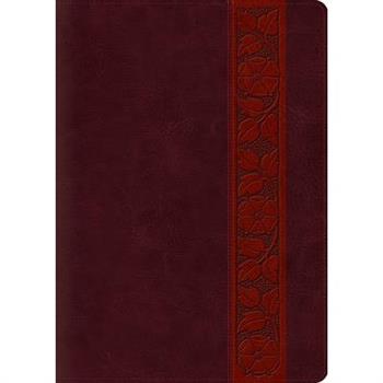 ESV Study Bible, Large Print (Trutone, Mahogany, Trellis Design, Indexed)