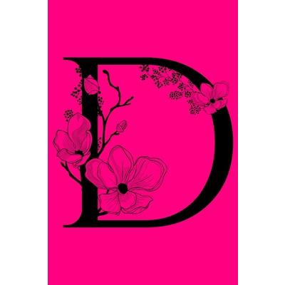 DMonogram Initial Letter Notebook