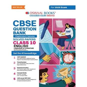 Oswaal CBSE Question Bank Class 10 English Language & Literature, Chapterwise and Topicwise Solved Papers For Board Exams 2025