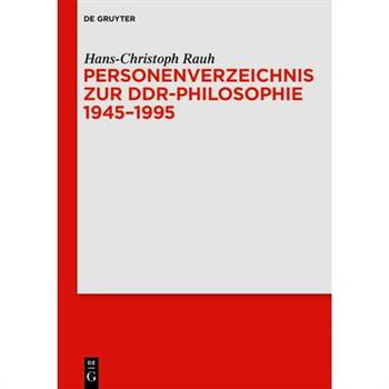 Personenverzeichnis Zur Ddr-Philosophie 1945-1995