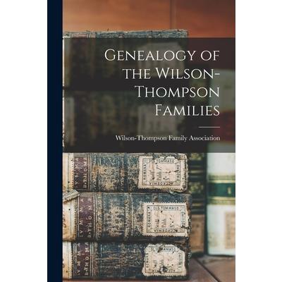 Genealogy of the Wilson-Thompson Families