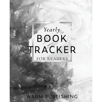 Yearly Book Tracker B&W