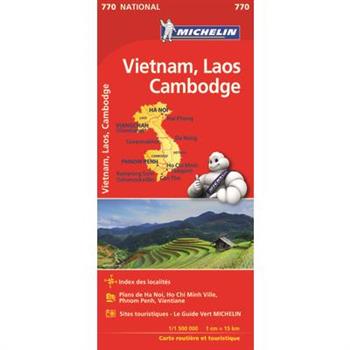 Michelin Vietnam Laos Cambodia Map 770