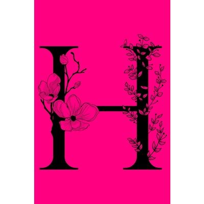 HMonogram Initial Letter Notebook
