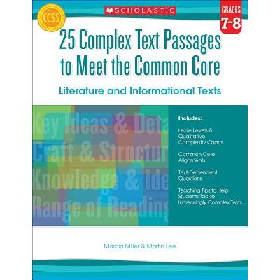 25 Complex Text Passages to Meet the Common Core