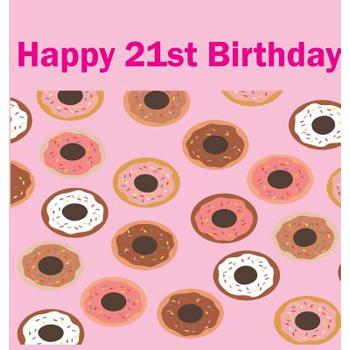 Happy 21st Birthday Guest Book (Hardcover)