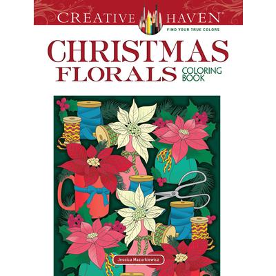 Creative Haven Christmas Florals Coloring Book