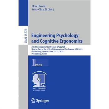 Engineering Psychology and Cognitive Ergonomics