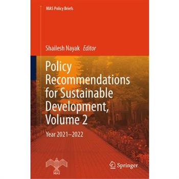 Policy Recommendations for Sustainable Development, Volume 2