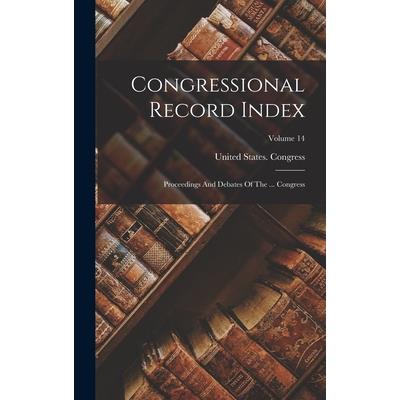 Congressional Record Index