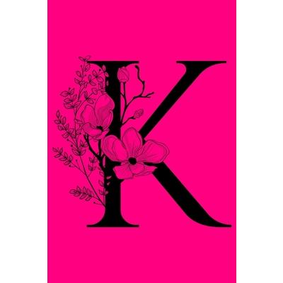 KMonogram Initial Letter Notebook