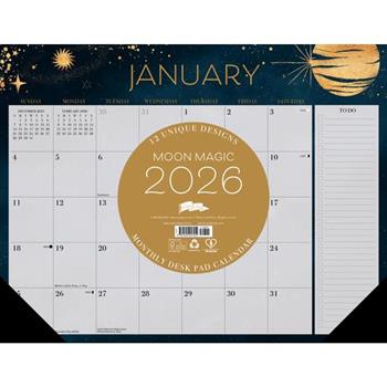 Moon Magic 2026 22 X 17 Large Monthly Deskpad