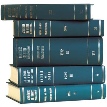 Recueil Des Cours, Collected Courses, Tome/Volume 203 (1987)