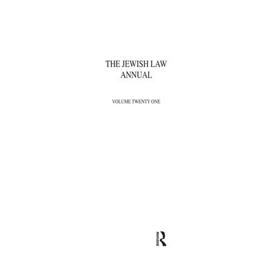 Jewish Law Annual Volume 21