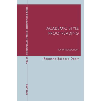 Academic Style Proofreading