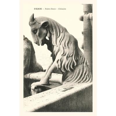Vintage Journal Goat Gargoyle, Notre Dame