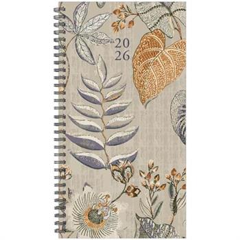 Organic Tapestry 2026 3.5 X 6.5 Softcover Weekly Spiral