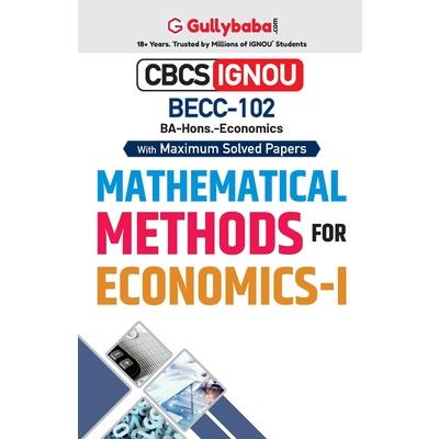 BECC-102 Mathematical Methods for Economics-I