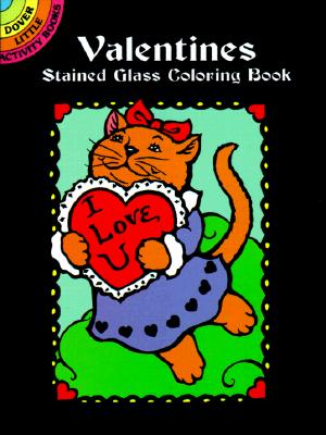 Valentines Stained Glass Coloring Book