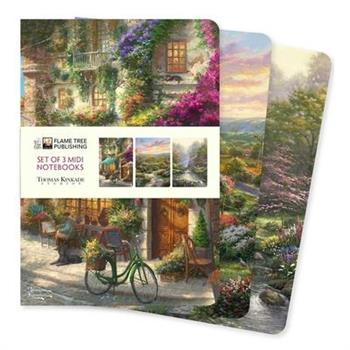 Thomas Kinkade Set of 3 MIDI Notebooks