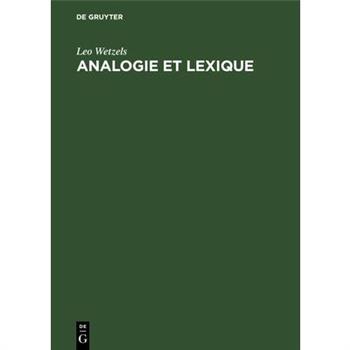 Analogie Et Lexique