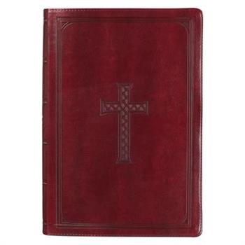 KJV Super Giant Print Lux-Leather Burgundy