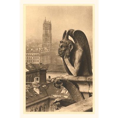 Vintage Journal Gargoyles on Notre Dame