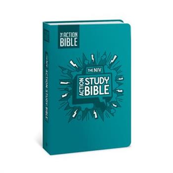 The NIV Action Study Bible, Leathersoft, Aqua, Full Color