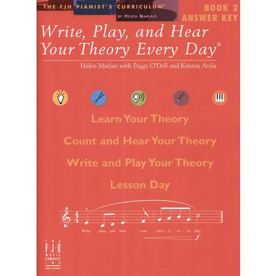 Write, Play, and Hear Your Theory Every Day Answer Key, Book 2