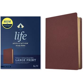 KJV Life Application Study Bible, Third Edition, Large Print (Genuine Leather, Burgundy, Red Letter)