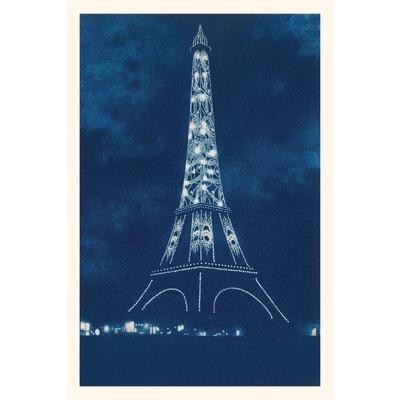 Vintage Journal Illuminated Eiffel Tower