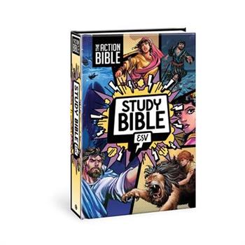 The Action Bible Study Bible Esv, Hardcover, Full Color