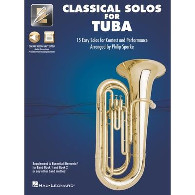 Essential Elements Classical Solos for Tuba: 15 Easy Solos for Contest & Performance with Online Audio & Printable Piano Accompaniments