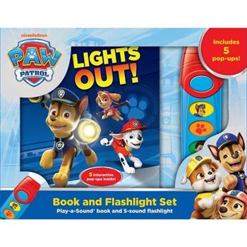 Nickelodeon Paw Patrol: Lights Out! Book and 5-Sound Flashlight Set