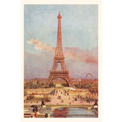Vintage Journal Eiffel Tower and Fountain