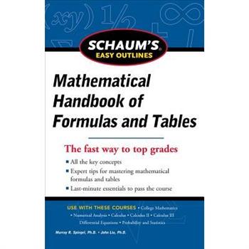 Schaum's Easy Outline of Mathematical Handbook of Formulas and Tables
