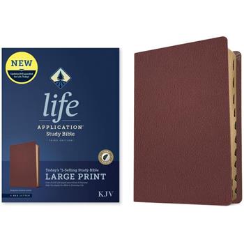 KJV Life Application Study Bible, Third Edition, Large Print (Genuine Leather, Burgundy, Indexed, Red Letter)