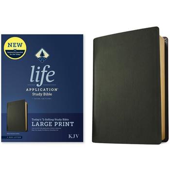 KJV Life Application Study Bible, Third Edition, Large Print (Genuine Leather, Black, Red Letter)