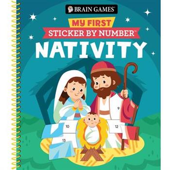 Brain Games - My First Sticker by Number: Nativity (Christmas)