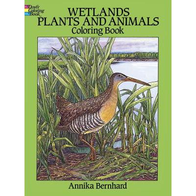 Wetlands Plants and Animals Coloring Book