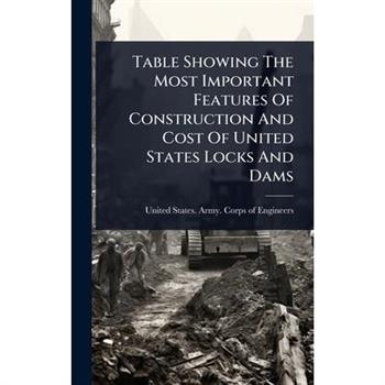 Table Showing The Most Important Features Of Construction And Cost Of United States Locks And Dams