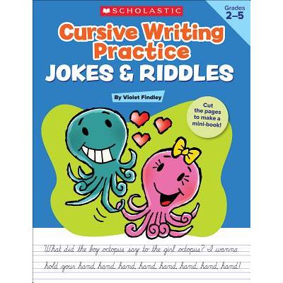 Cursive Writing Practice Jokes & Riddles, Grades 2-5