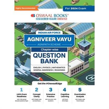 Oswaal Indian Air Force - Agniveer Vayu (Agnipath Scheme) Question Bank Chapterwise Topicwise for English Physics Mathematics Reasoning General Awareness For 2024 Exam