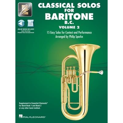 Essential Elements Classical Solos for Baritone B.C. - Volume 2: 15 Easy Solos for Contest & Performance with Online Audio & Printable Piano Accompaniments