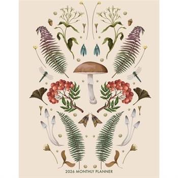 Magic Mushroom 2026 7.5 X 9.5 Booklet Monthly Planner