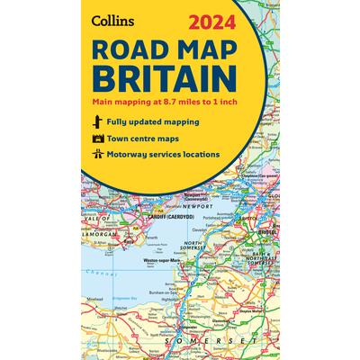 2024 Collins Road Map of Britain