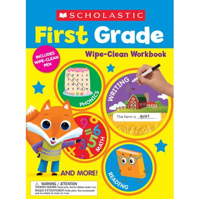 Scholastic First Grade Wipe-Clean Workbook